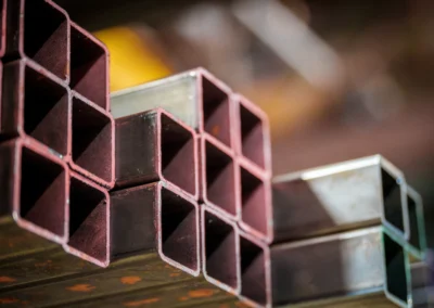 Close-up of metal beams with a honeycomb structure on a blurred background-NEWPHOTOS-FINAL-1509